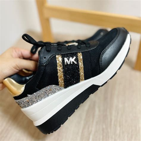 michael kors glitter sneaker sale|Michael Kors mabel trainer sneakers.